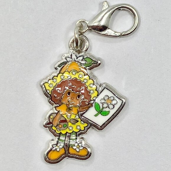 Vintage Strawberry Shortcake Orange Blossom Clip On Charm Zipper Pull Bag - Picture 3 of 8